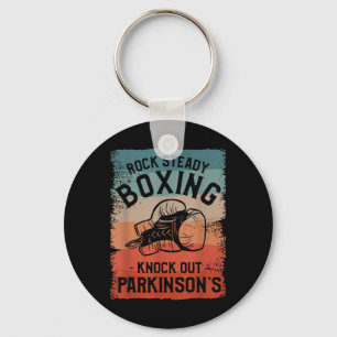 Rock Steady Boxing Knock Out Parkinson Bewusstsein Schlüsselanhänger