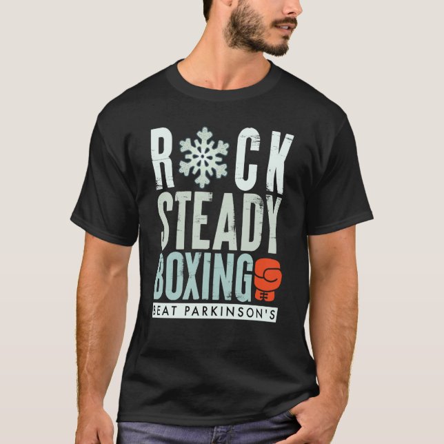 Rock Steady Boxing Parkinson's Winter Edition T-Shirt (Vorderseite)