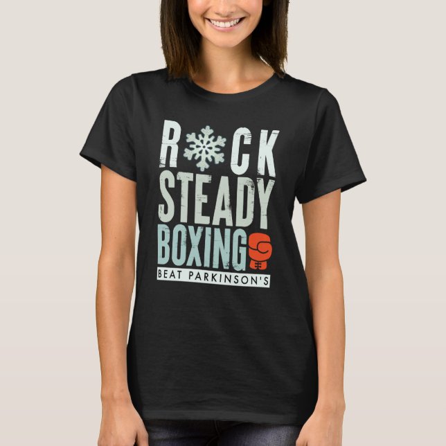 Rock Steady Boxing Parkinson's Winter Edition T-Shirt (Vorderseite)