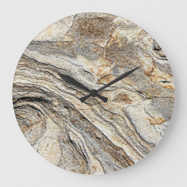 Rock Stone Large Clock Große Wanduhr (Vorderseite)