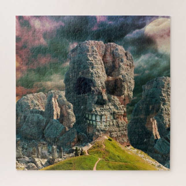 Rock Stone Puzzle - Skull - Fantasie (Vertikal)