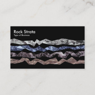 Rock Strata - Black Visitenkarte