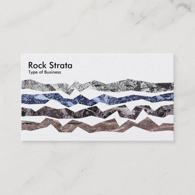 Rock Strata - Platin Visitenkarte (Vorderseite)