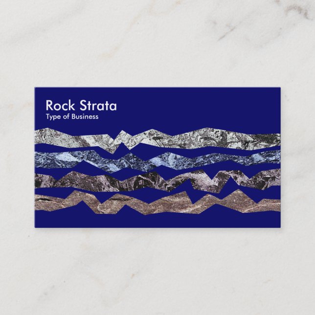 Rock Strata - Tiefe Marine Visitenkarte (Vorderseite)