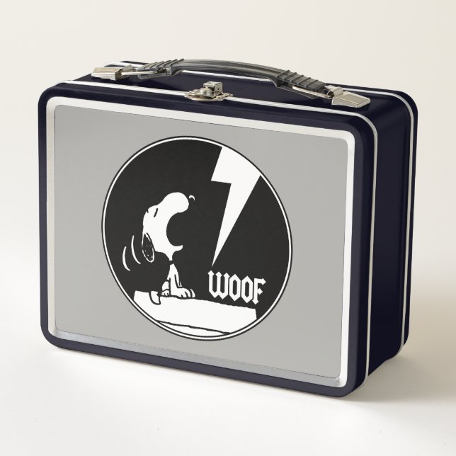 Rock-T-Shirts | Snoopy Howling Metall Brotdose (Vorderseite)