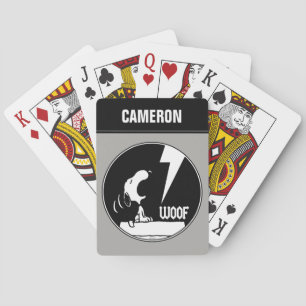 Rock-T-Shirts   Snoopy Howling Playing Cards Spielkarten