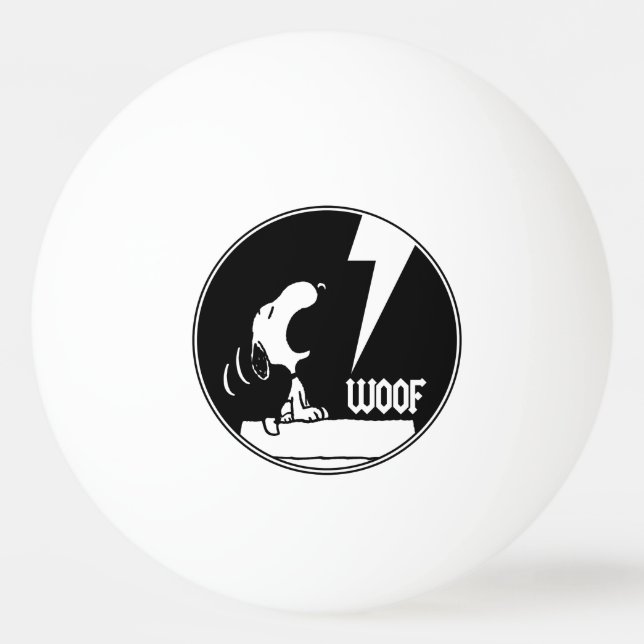 Rock-T-Shirts | Snoopy Howling Tischtennisball (Vorderseite)
