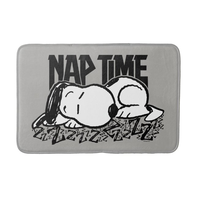 Rock-T-Shirts | Snoopy Nickerchen Time Badematte (Vorderseite)