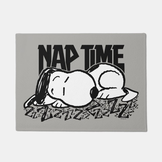 Rock-T-Shirts | Snoopy Nickerchen Time Fußmatte (Vorderseite)