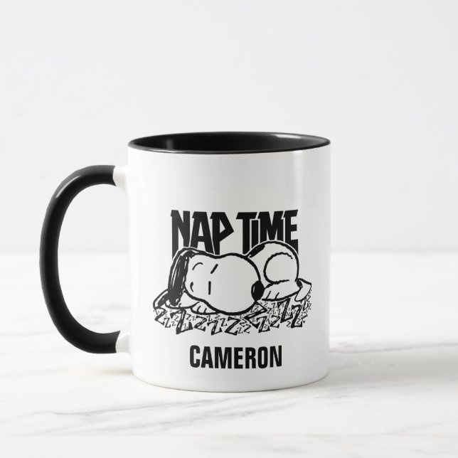 Rock-T-Shirts | Snoopy Nickerchen Time | Name hinz Tasse (Links)