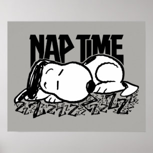 Rock-T-Shirts Snoopy Nickerchen Time Poster