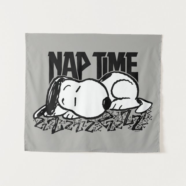 Rock-T-Shirts | Snoopy Nickerchen Time Wandteppich (Vorderseite (Horizontal))