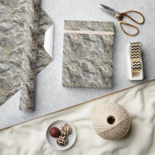 Rock Texture Wrapping Paper Roll Geschenkpapier