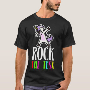Rock the Test Gift School Professor Lehrer Joke T-Shirt