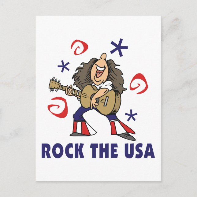 Rock the USA Postkarte (Vorderseite)