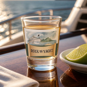 Rock the Yacht Schnapsglas Partygeschenk