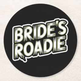 Rock Themed Bride's Wedding Party Untersetzer