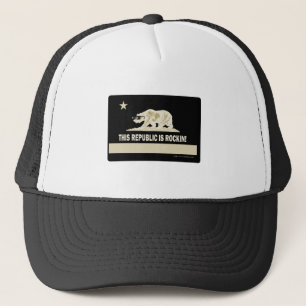 Rock this Republic Fun California Bärenflagge Truckerkappe