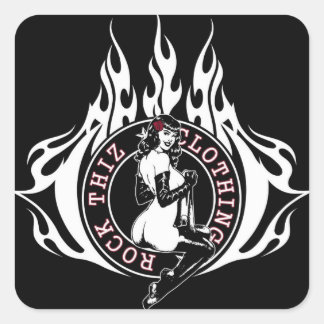 Rock Thiz Clothing Pinup Girl #3 Stickers