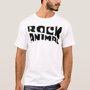 Rock-Tier-Typografie-Logodesign T-Shirt