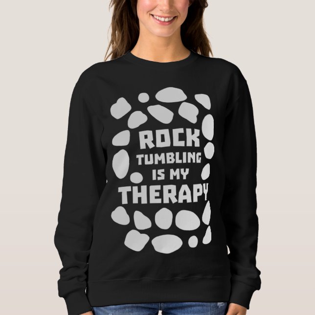Rock Tumbling Stone Polnisches Kit Anfängermaschin Sweatshirt (Vorderseite)