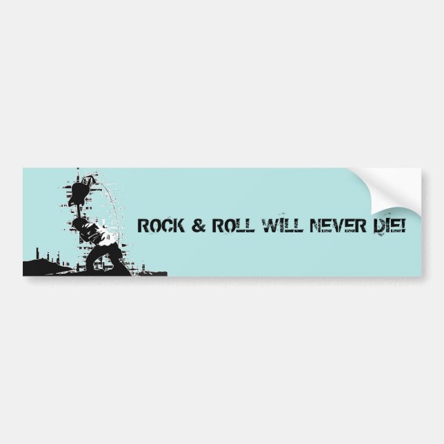 Rock u. Rolle Autoaufkleber (Vorne)