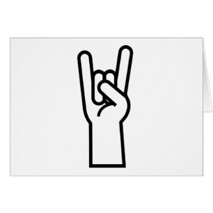 Rock-u. Rollenhandsymbol