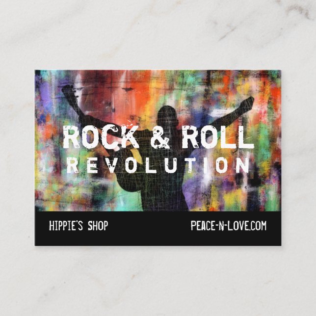 Rock-u. Rollenrevolution Visitenkarte (Vorderseite)