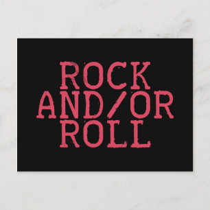 ROCK UND/ODER ROLLEN! POSTKARTE