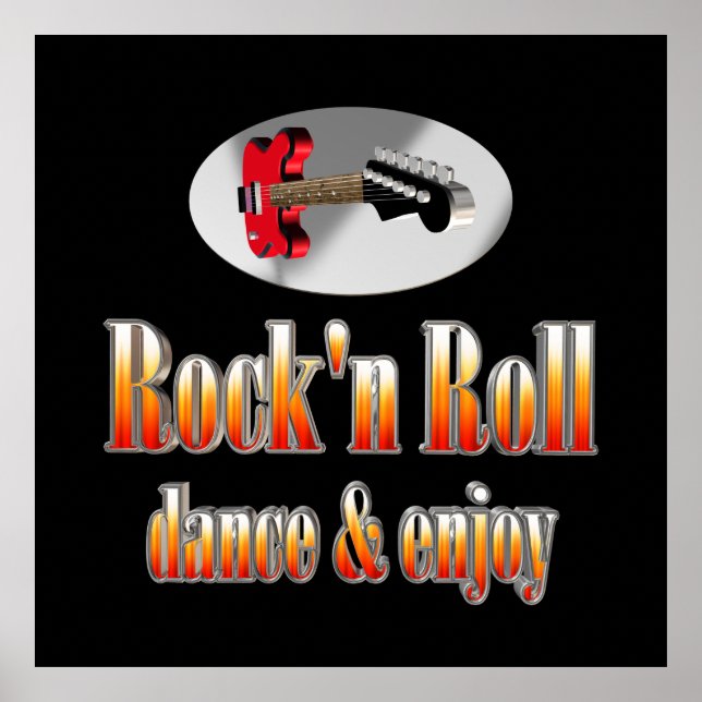 Rock und Roll Poster (Vorne)
