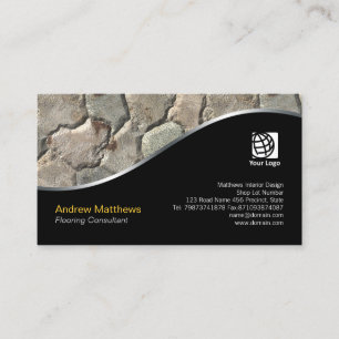 Rock Wall Textur - Design Business Card Visitenkarte