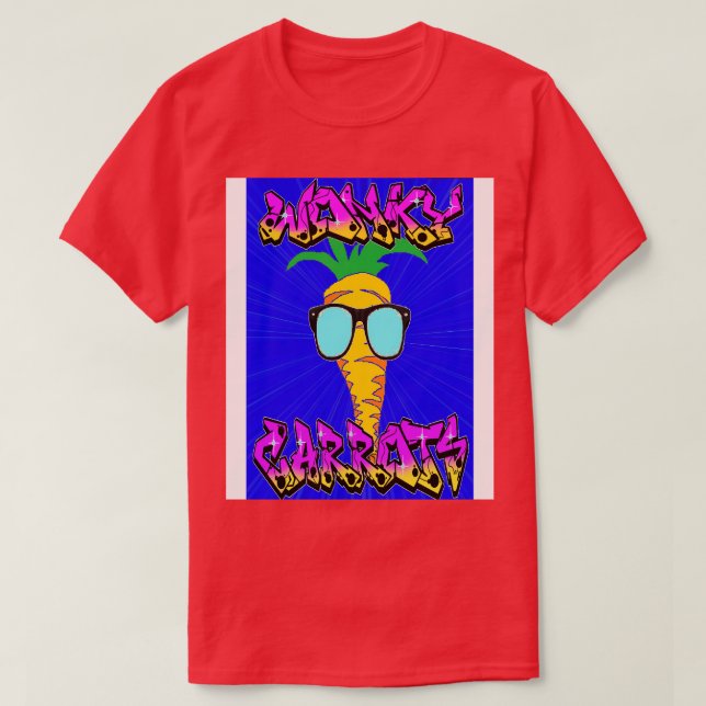 Rock Wonky rots T-Shirt (Design vorne)