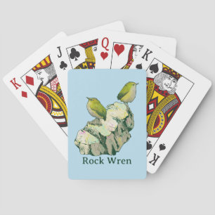 Rock Wren birds Neuseeland Spielkarten