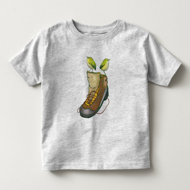 Rock Wren Tuke auf einem Wanderboot Kleinkind T-shirt (Vorderseite)