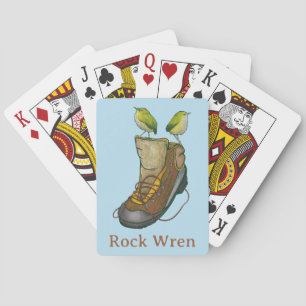 Rock Wren Tuke auf einem Wanderboot Spielkarten
