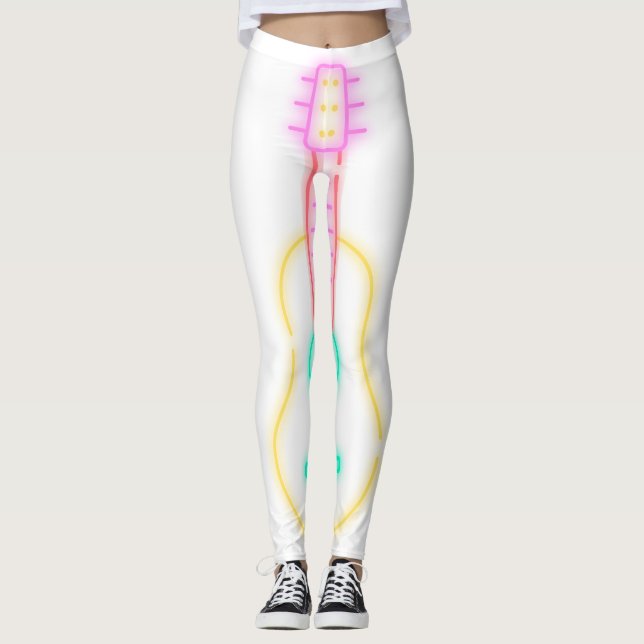 Rock Your Style mit Gitarrengöttin Leggings (Vorderseite)