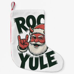 Rock Yule Weihnachtsmann Teufelshörner Yule Krampu Kleiner Weihnachtsstrumpf