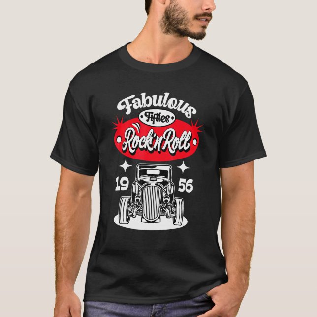 Rockabilly 50er Sock Hop Kostüm Rock und Roll Grea T-Shirt (Vorderseite)