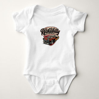 Rockabilly Hotrod Speed Flames - pos Baby Strampler