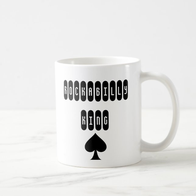 Rockabilly King mit Spade-Tasse Kaffeetasse (Rechts)