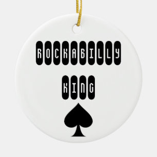 Rockabilly-König Retro-Punk-Rock-Keramik-Ornament Keramik Ornament
