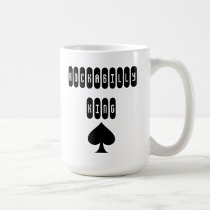 Rockabilly-König-Tasse mit Spaten Kaffeetasse