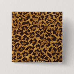 Rockabilly Leopard Print Geschenke & Sammlerstücke Button