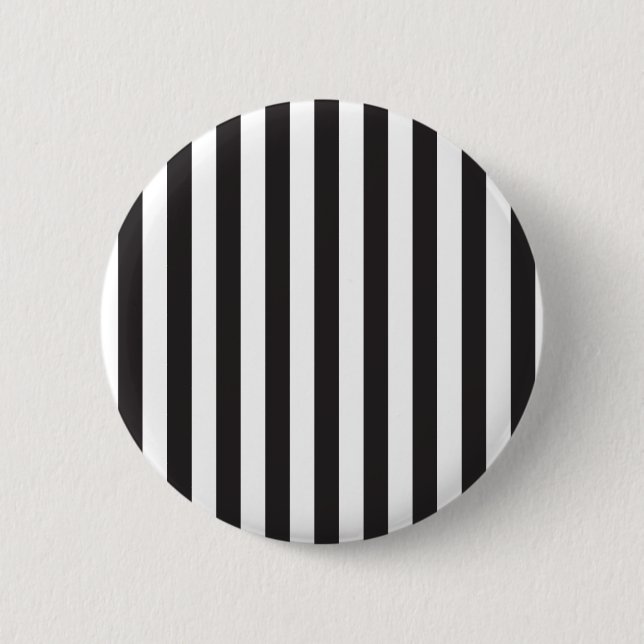 Rockabilly-Muster Zebras schlichte Streifen Mod Button (Vorderseite)
