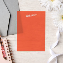 RockaBilly orange vellum papers