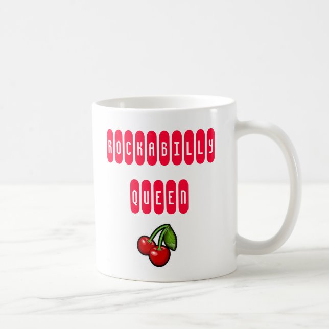 Rockabilly Queen mit Cherries Tasse (Rechts)
