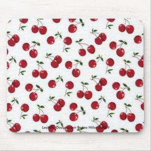 Rockabilly rab Red Cherries Mouse Pad Mousepad