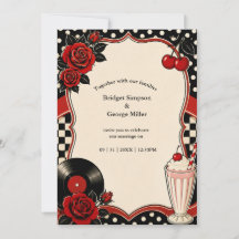 Rockabilly Retro Cherry Rose Hochzeitsromanze