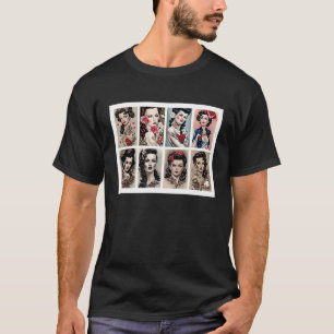 Rockabilly Retro Vintag Women Retro Musik der 50er T-Shirt