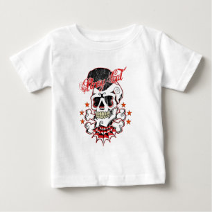 Rockabilly Schädel Baby T-shirt
